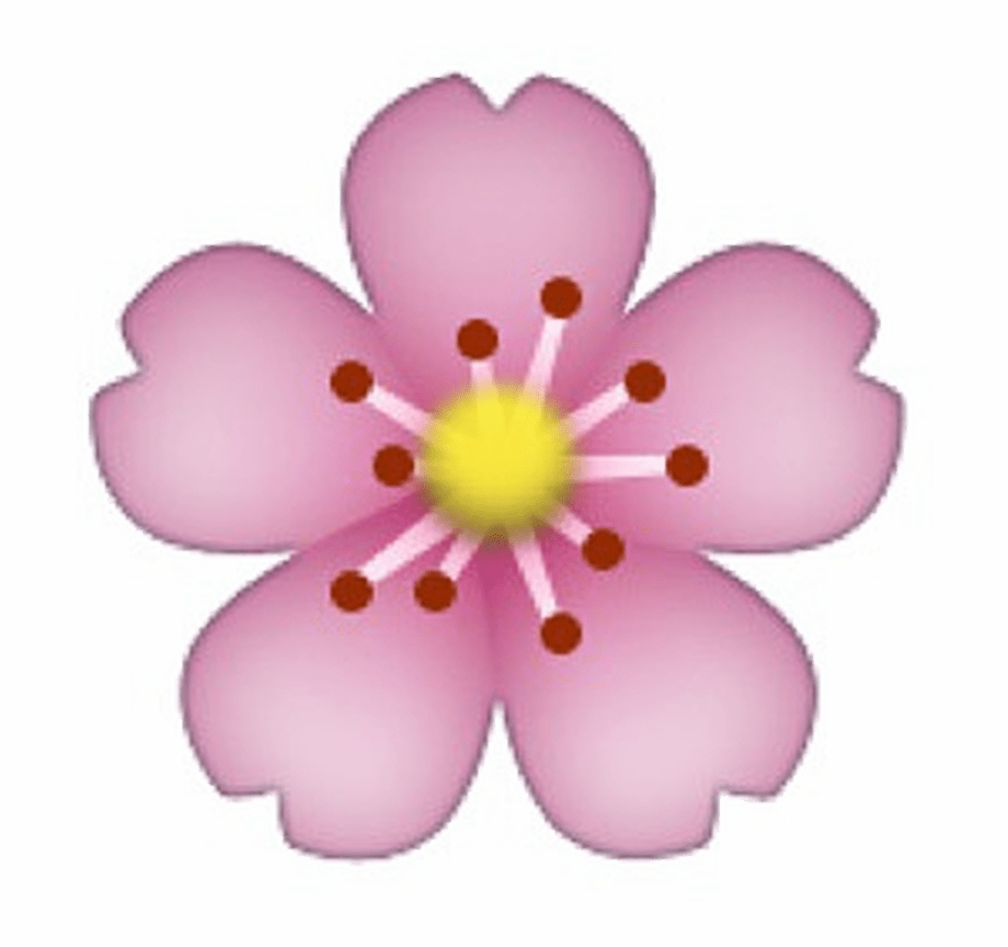Tumblr Emoji Transparent Transparent Background Pink Flower Emoji