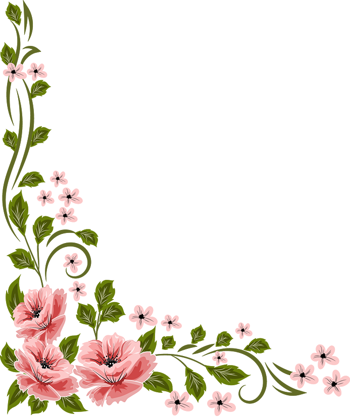 Marcos Vector Floral Flores Png Vector