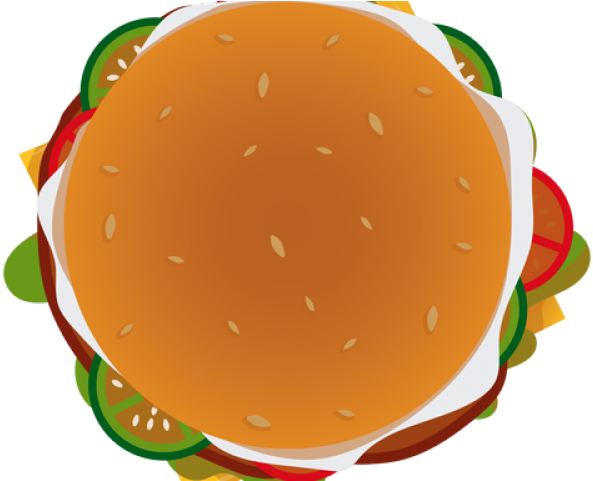 Burger Clipart Top View Burger From Top Png