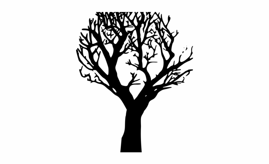 Dead Tree Clipart Simple Black Tree Vector Png