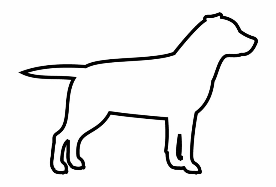 Labrador Retriever Rubber Stamp Dog Outline Png