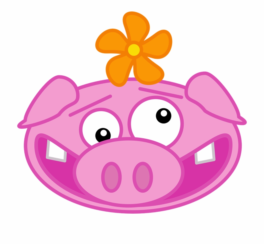Pig Animal Mammal Flower Pork Png Image Pig