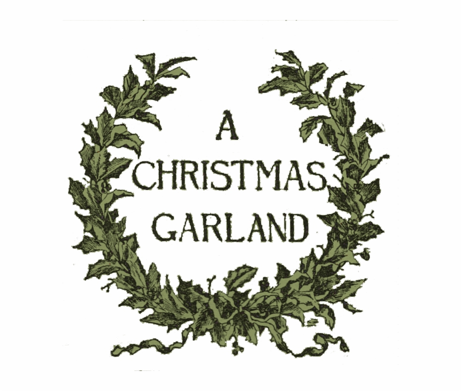 Clip Freeuse Download Christmas Garland Clipart Black Vintage