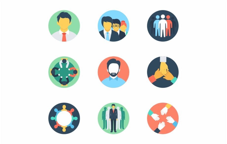 Teamwork And Organization Graphic Design Flat Icon