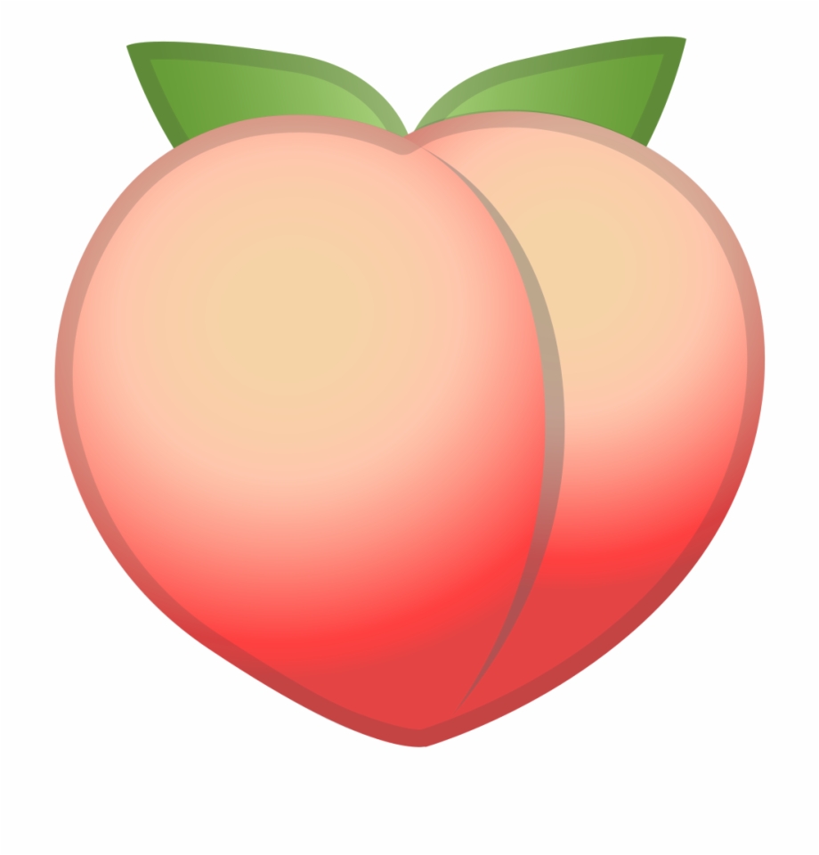 transparent background peach emoji
