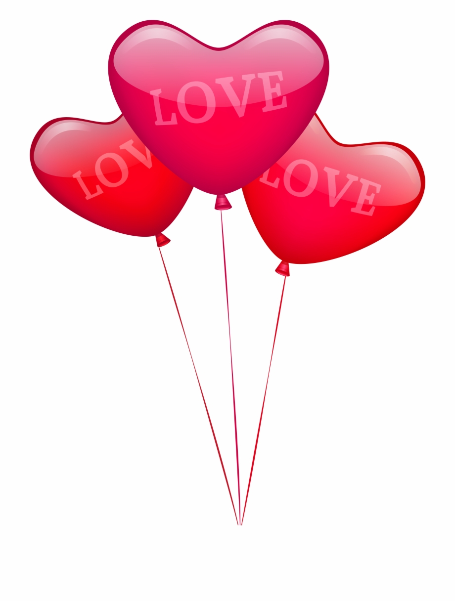 Love Heart Balloons Png Image