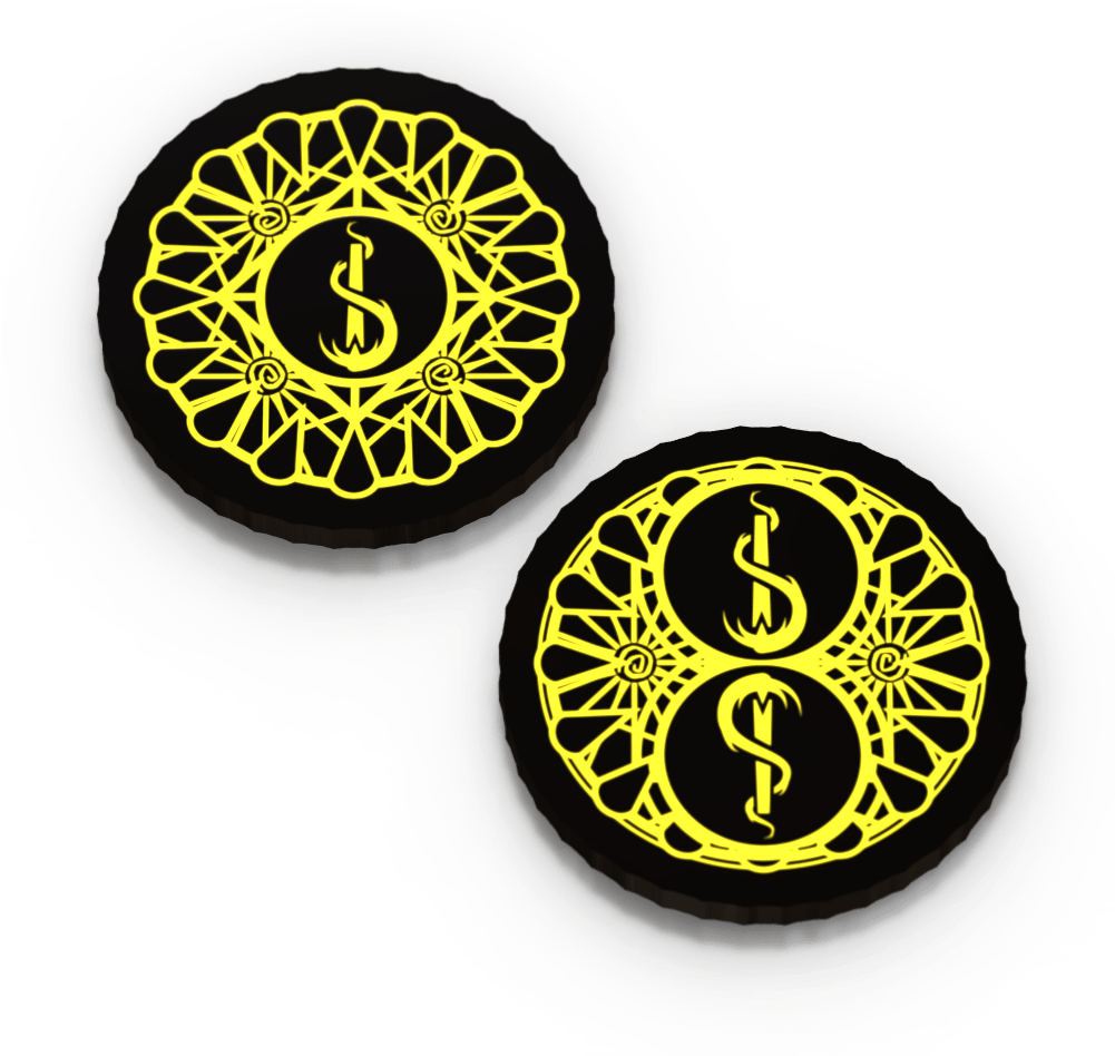 Carcosa Cycle Doom Tokens Render With Transparent Background