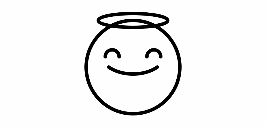 Outline Angel Emoji