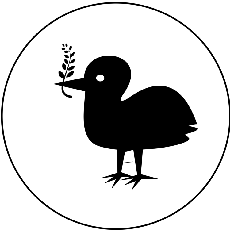 Duck Bird Drawing The Head And Hands Silhouette