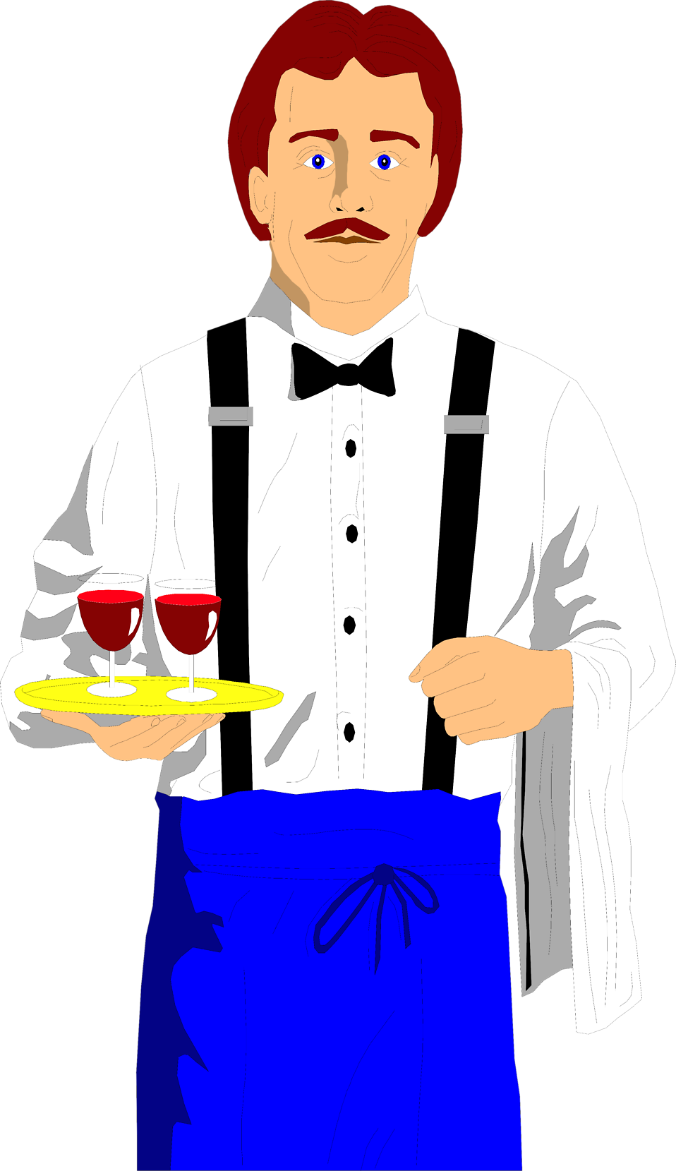Waiter Transparent Image Clip Art
