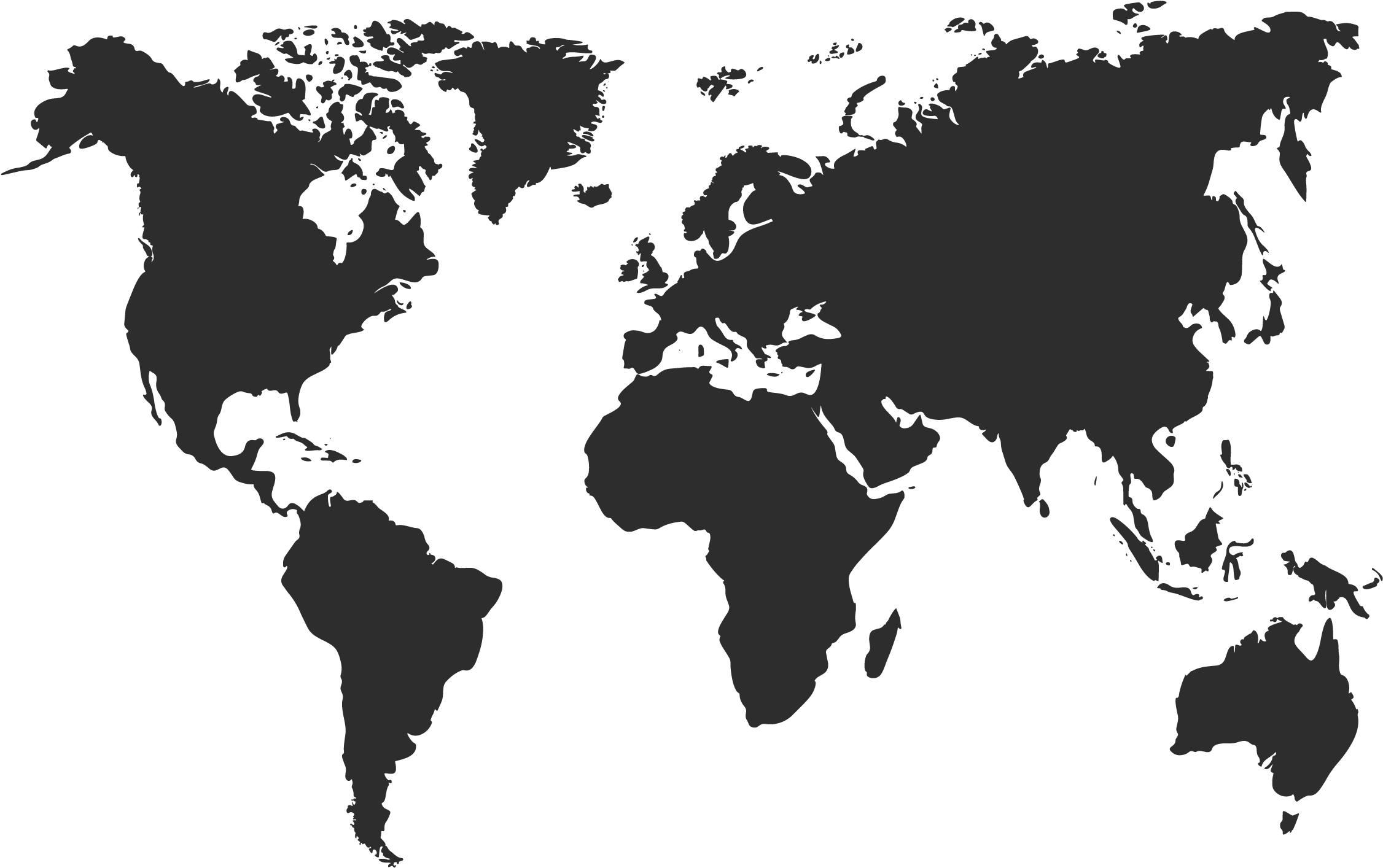 Globe Blank Transprent World Map White Background