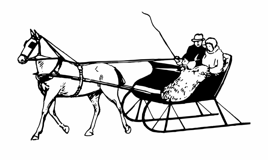 Sleigh Png Horse And Sleigh Cartoon