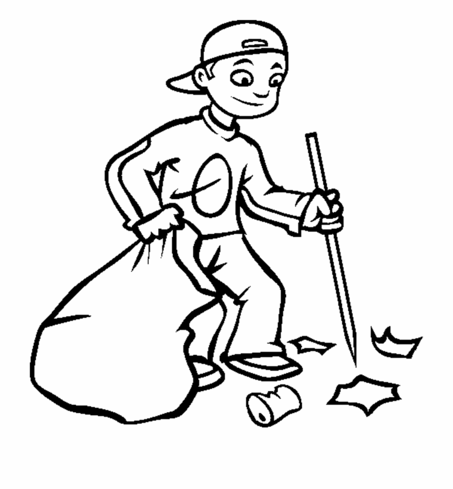 Garbage Drawing Cleanliness Clean Clipart Black And White