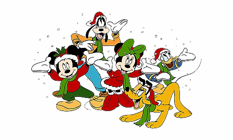 Mickey Minnie Donald Disney Christmas Letterina Babbo Natale