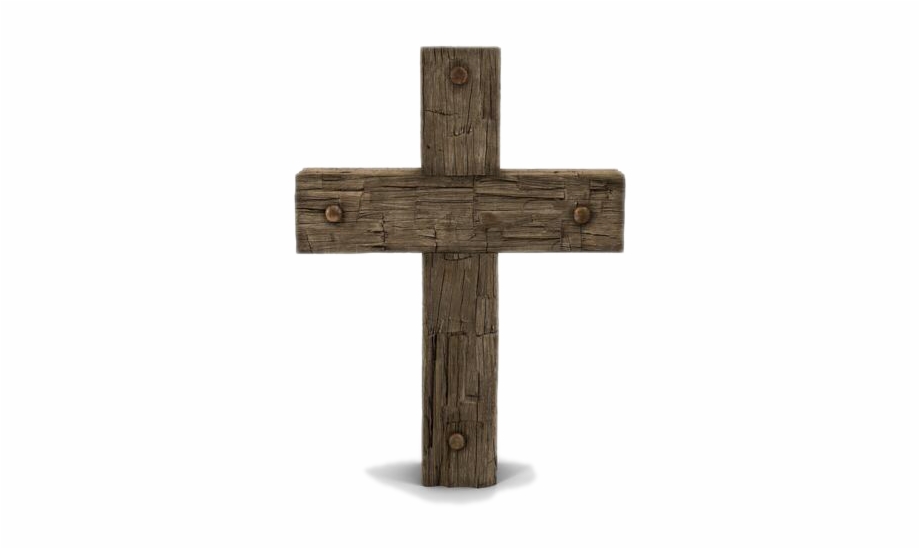 For Everyone Who Asks Receives Wooden Cross Transparent