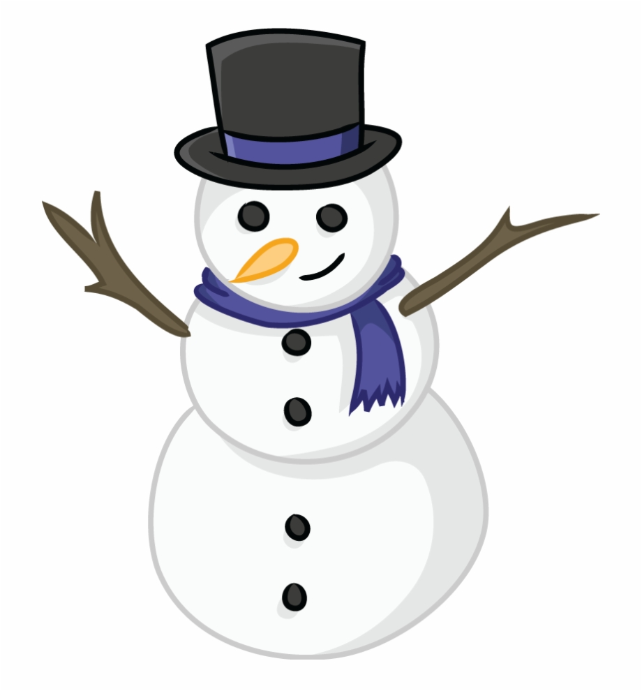 snowman clipart vector