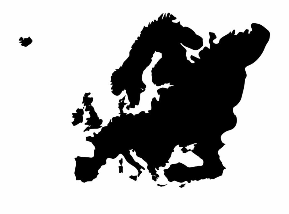 Font Europe Comments Europe Map Black