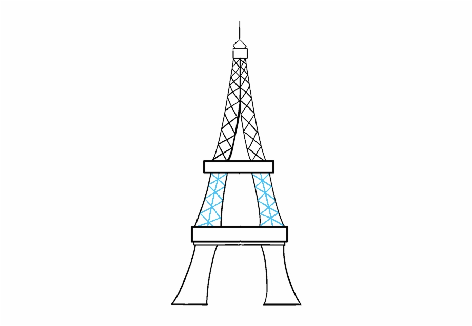 How To Draw The Eiffel Tower In A