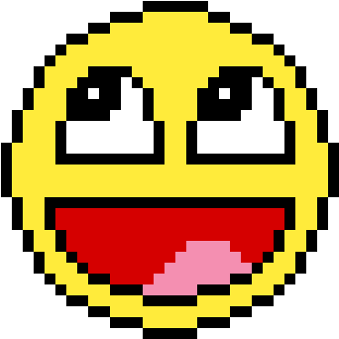Epic Face Smile Pixel Art