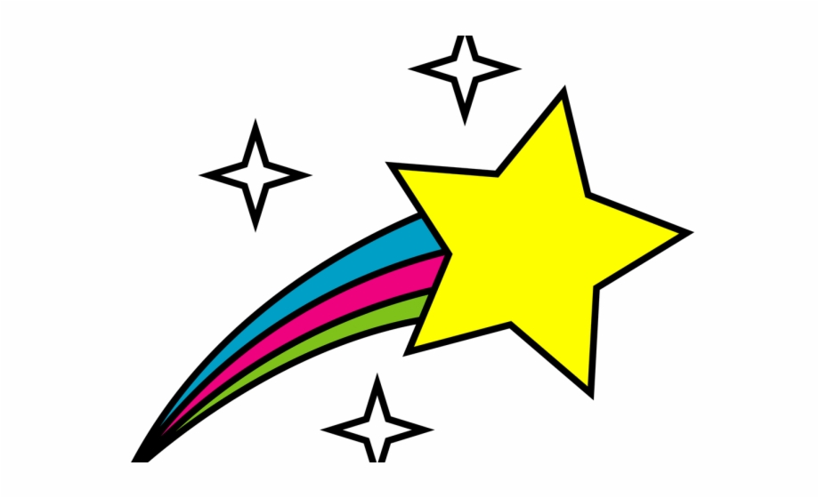Drawn Falling Stars Real Transparent Shooting Star Clipart