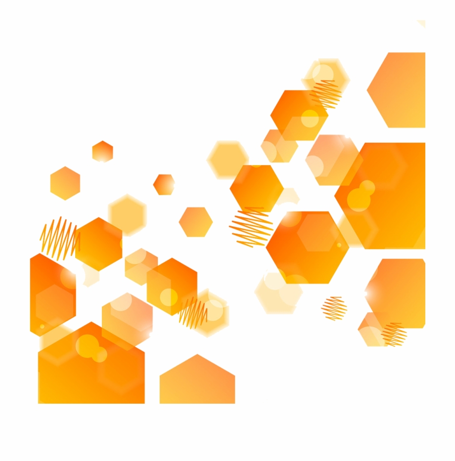 Clip Transparent Art Orange Hexagon Translucent Pattern Hexagon
