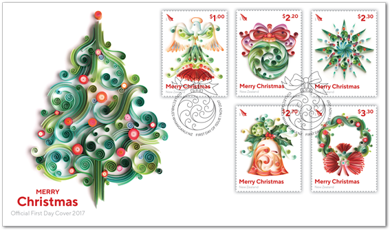 First Day Cover Irish Stamps Christmas 2017