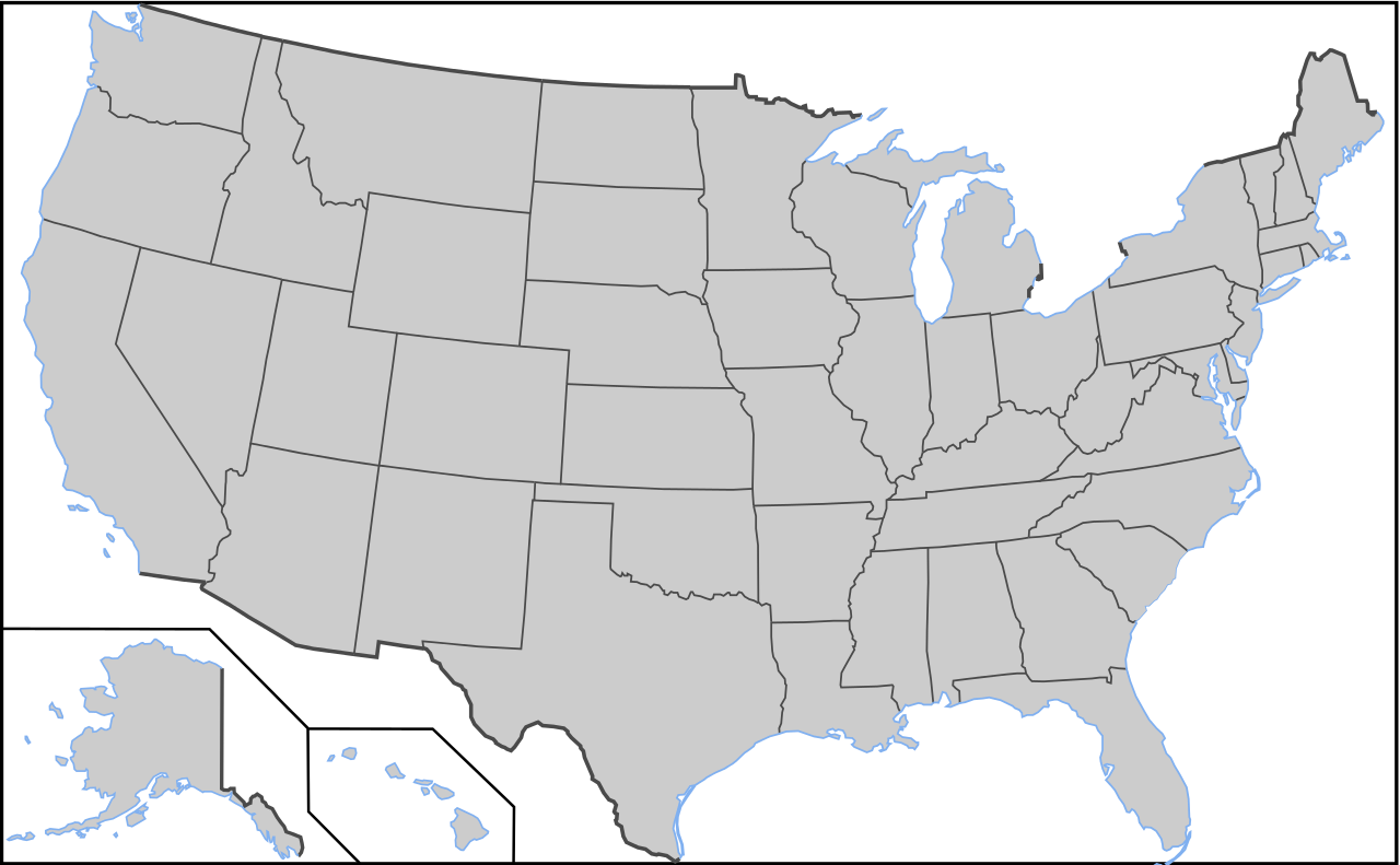 Blank Us Map With Borders 2026 World Cup
