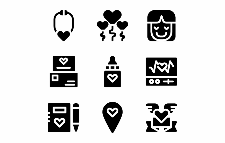 Love Transparent Background Travel Icons