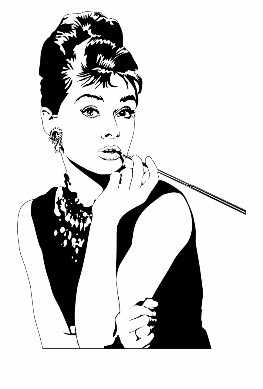 Tears Vector Pop Girl Audrey Hepburn