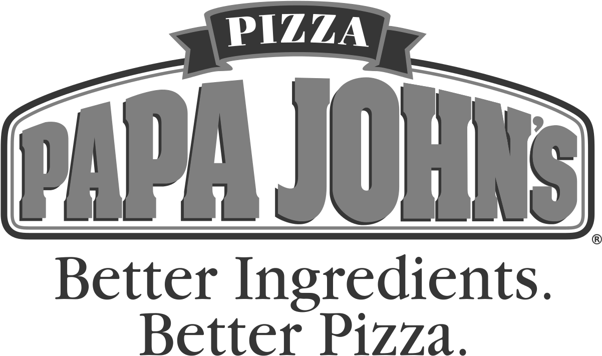 Papa Johns Logo Black And White Png Download