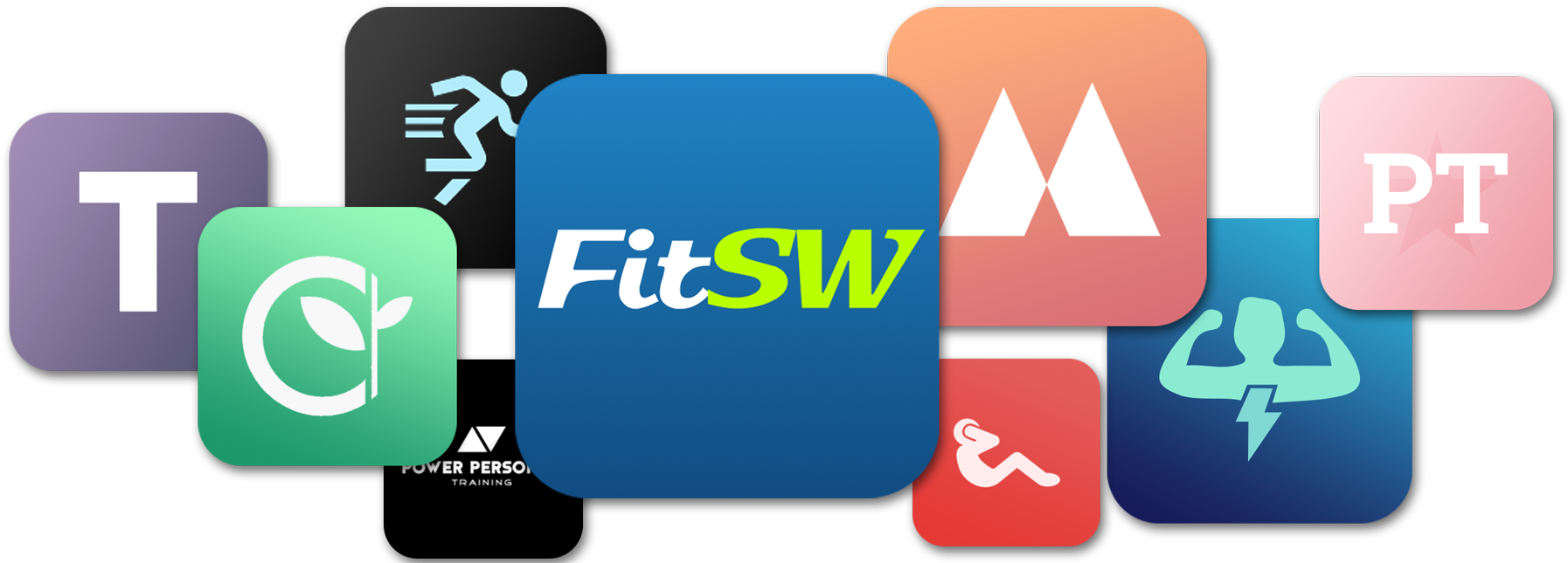 Personal Trainer Software Custom Branded Fitness App Graphic