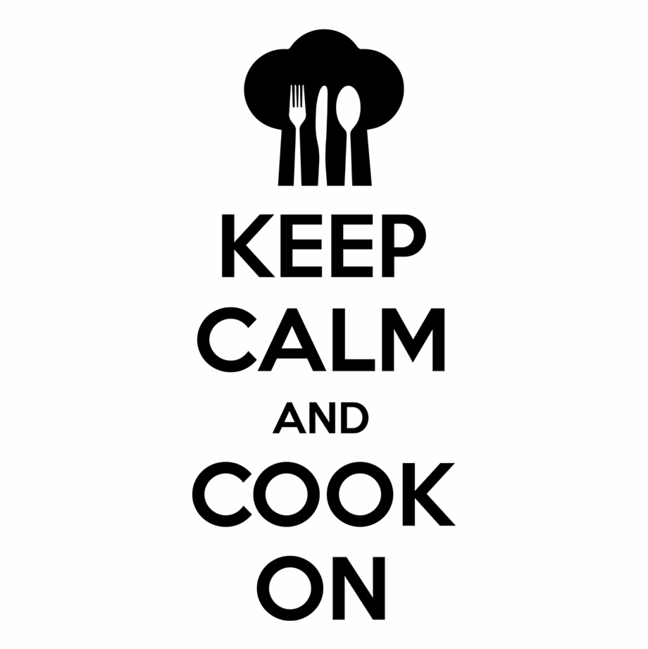 Keep Calm And Cook On Wall Sticker Keep