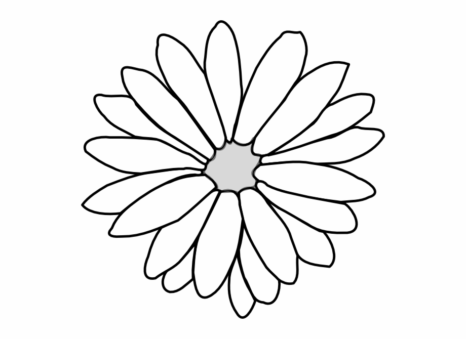 flower outline clipart
