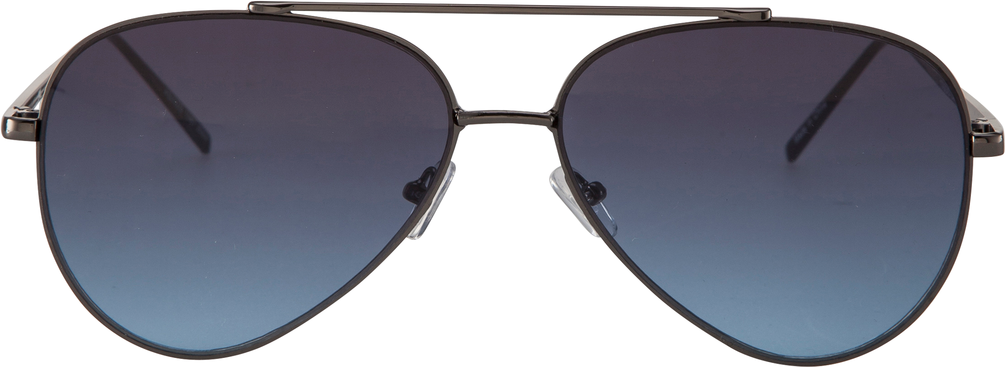 Black Maverick Aviator Sunglasses Reflection