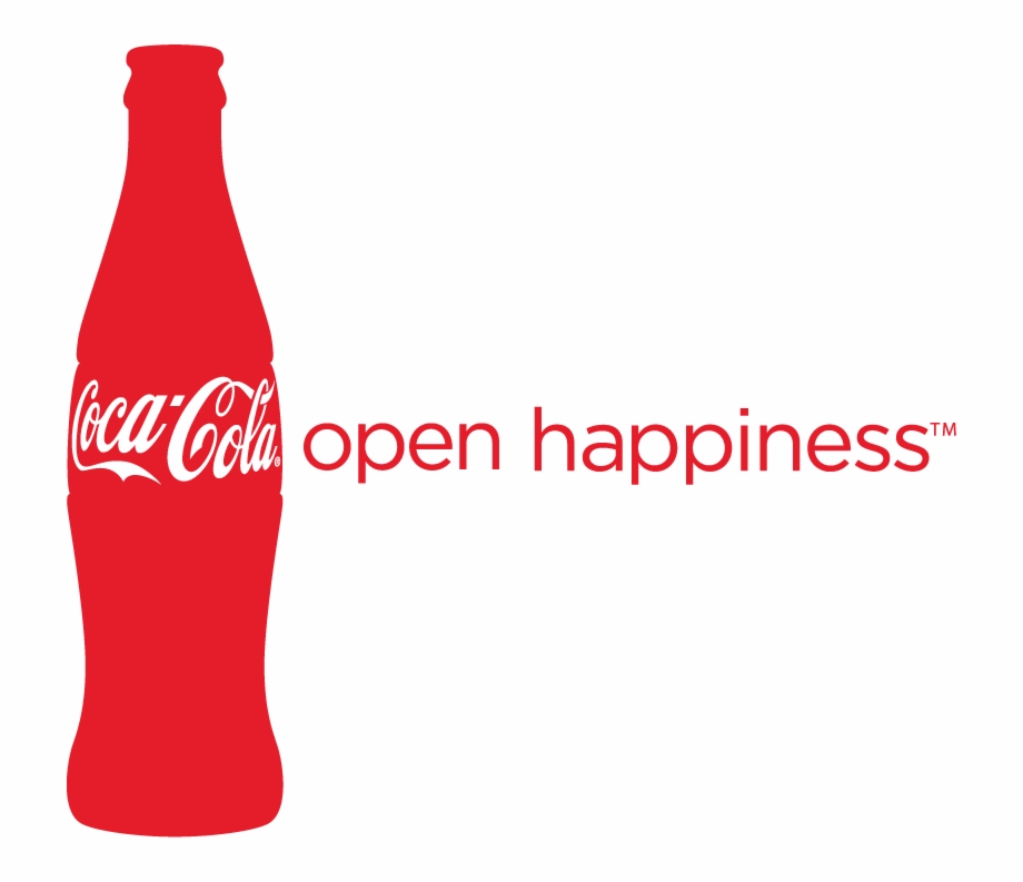 Open Happiness Bottle Coca Cola Vector
