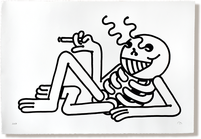 Trippy Skeleton By Muretz Moosey Art Cartoon
