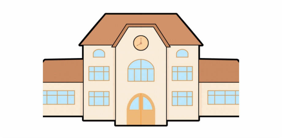 Construction Clipart Transparent Background Cartoon College Building Png -  Clip Art Library