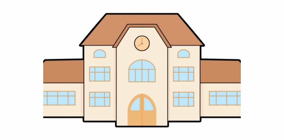 School Cartoon Building - School building png download - 3308*3097