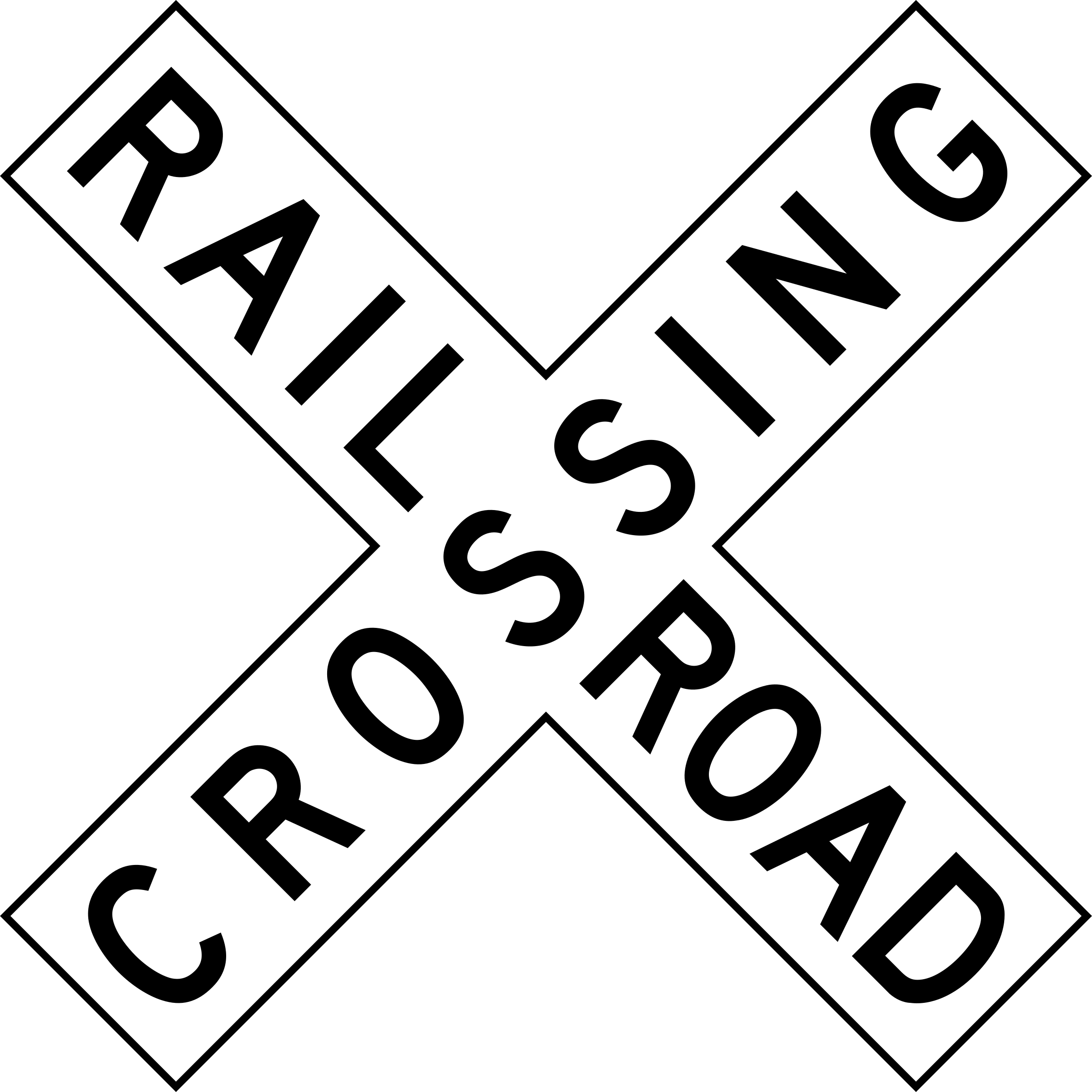 Big Image Railroad Crossing Sign Clipart