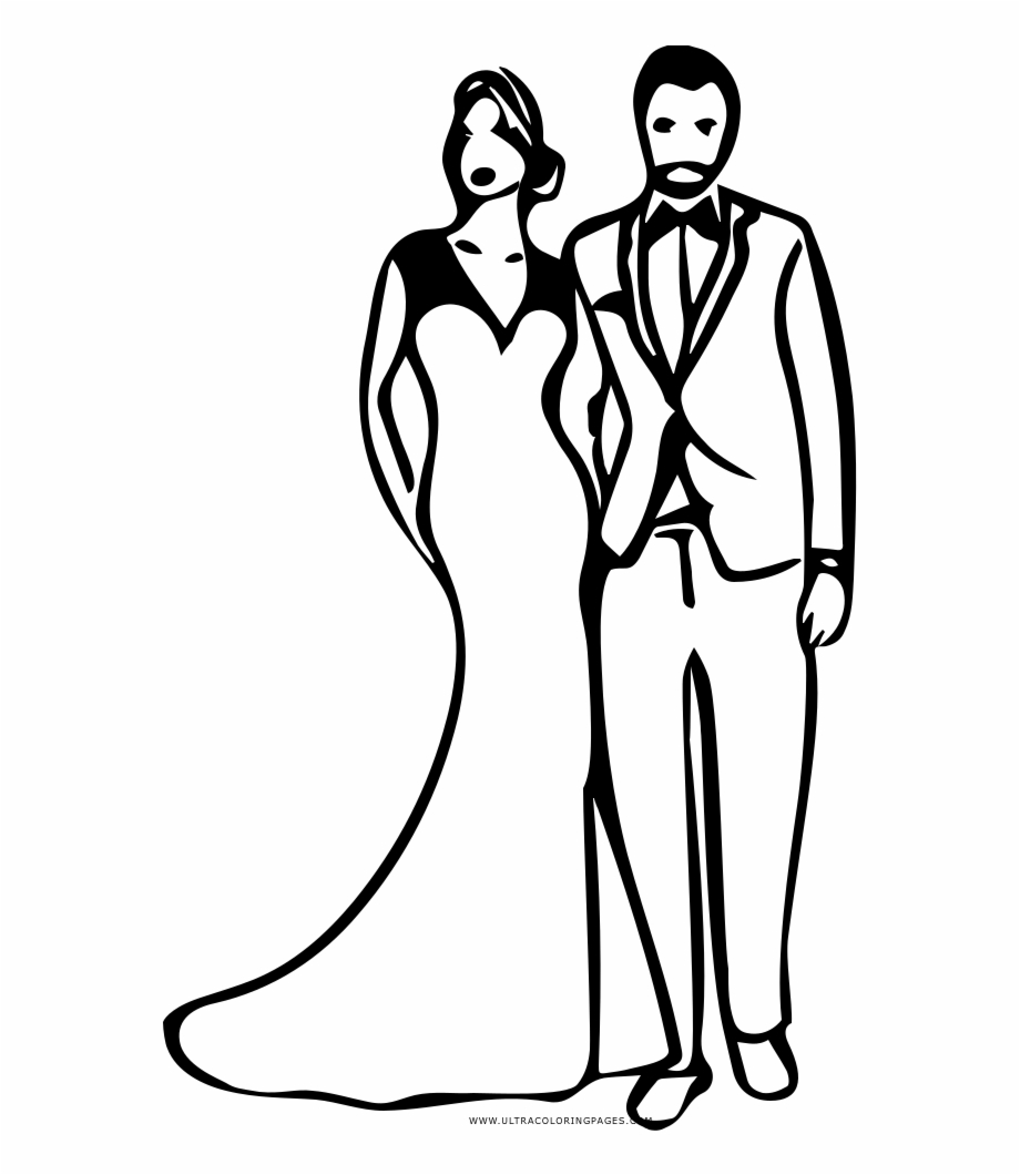 Groom Coloring Pages Line Art