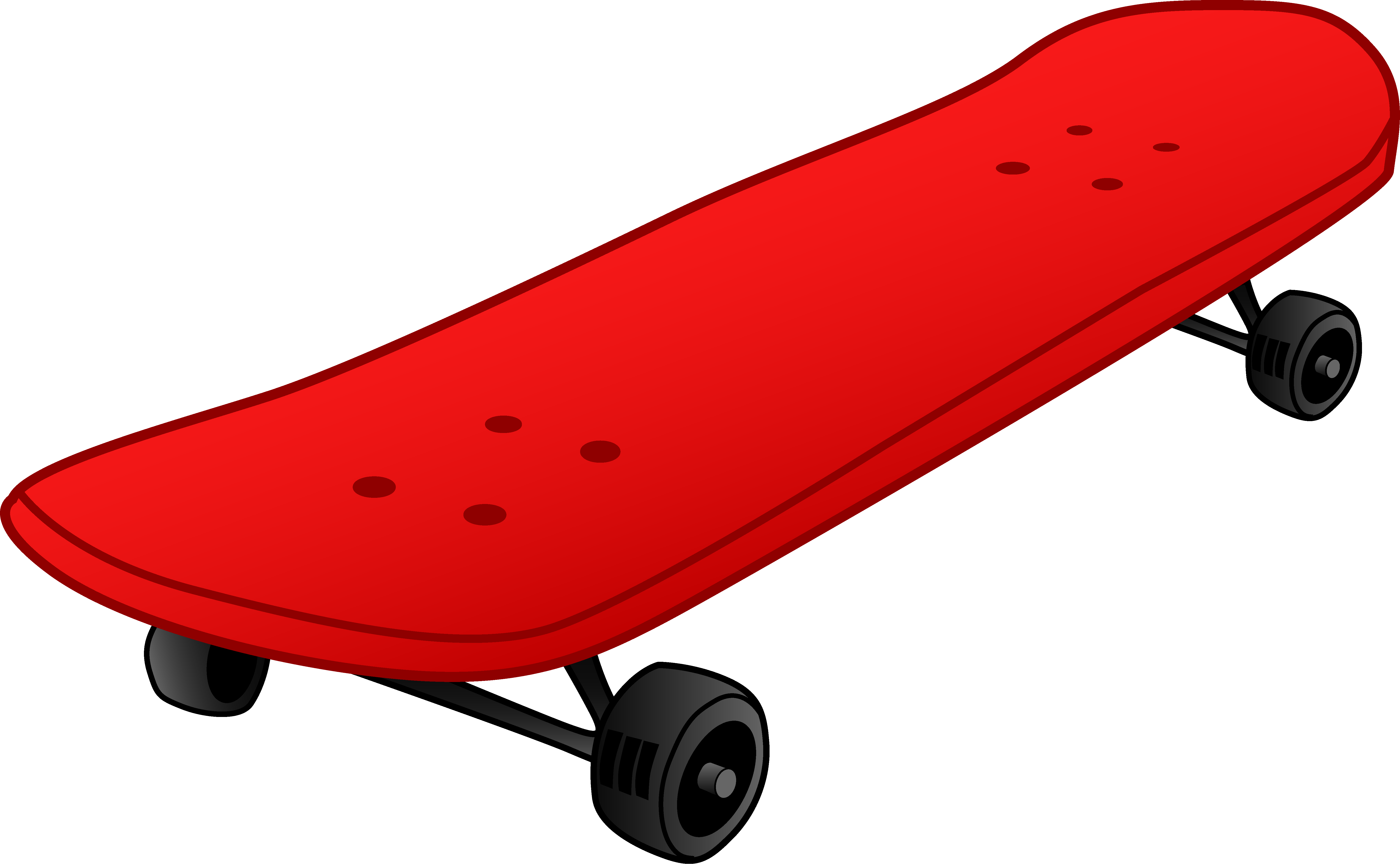 Skateboard Png Hd Red Skateboard Clipart