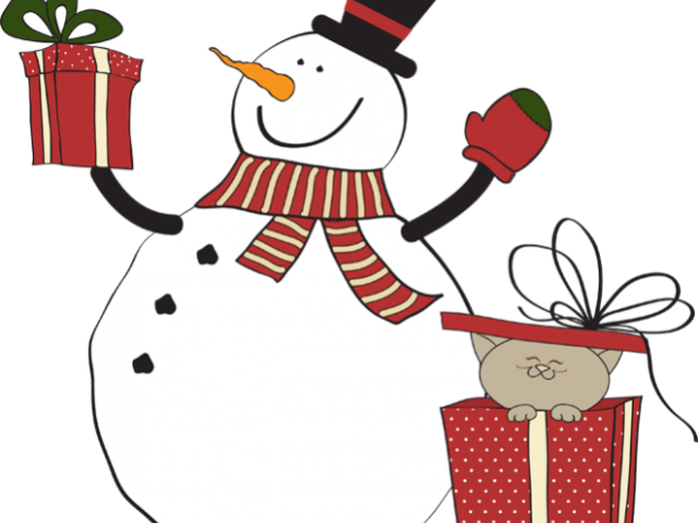 Gift Clipart Snowman Snowman Gift Png