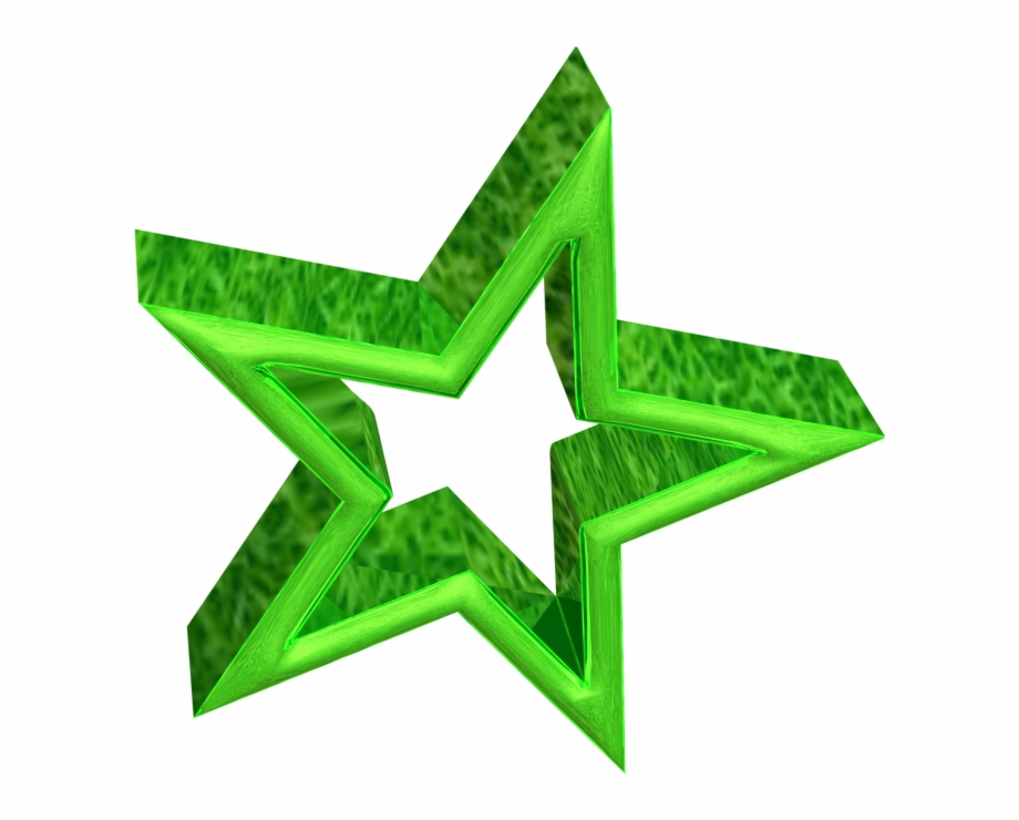 3D Green Star Green Star 3D