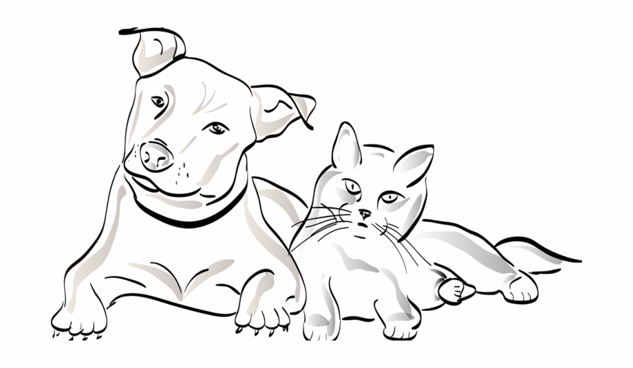 Dogs Vector Minimalist Easy Veterinarian Drawing