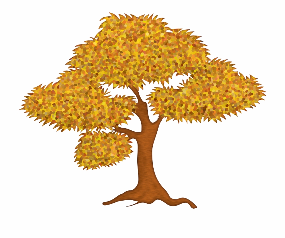 Golden Tree Png Clipart