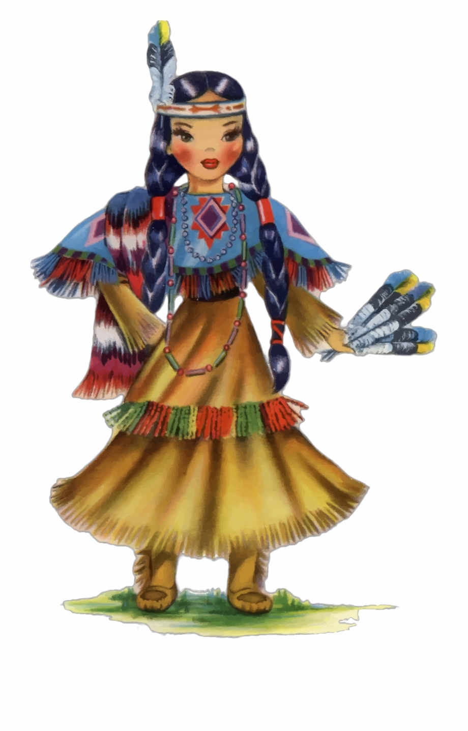 American Indian Transparent Background Png Doll