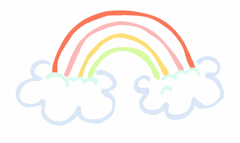 Rainbow With Clouds Transparent Rainbow And Clouds Png Clip Art Library