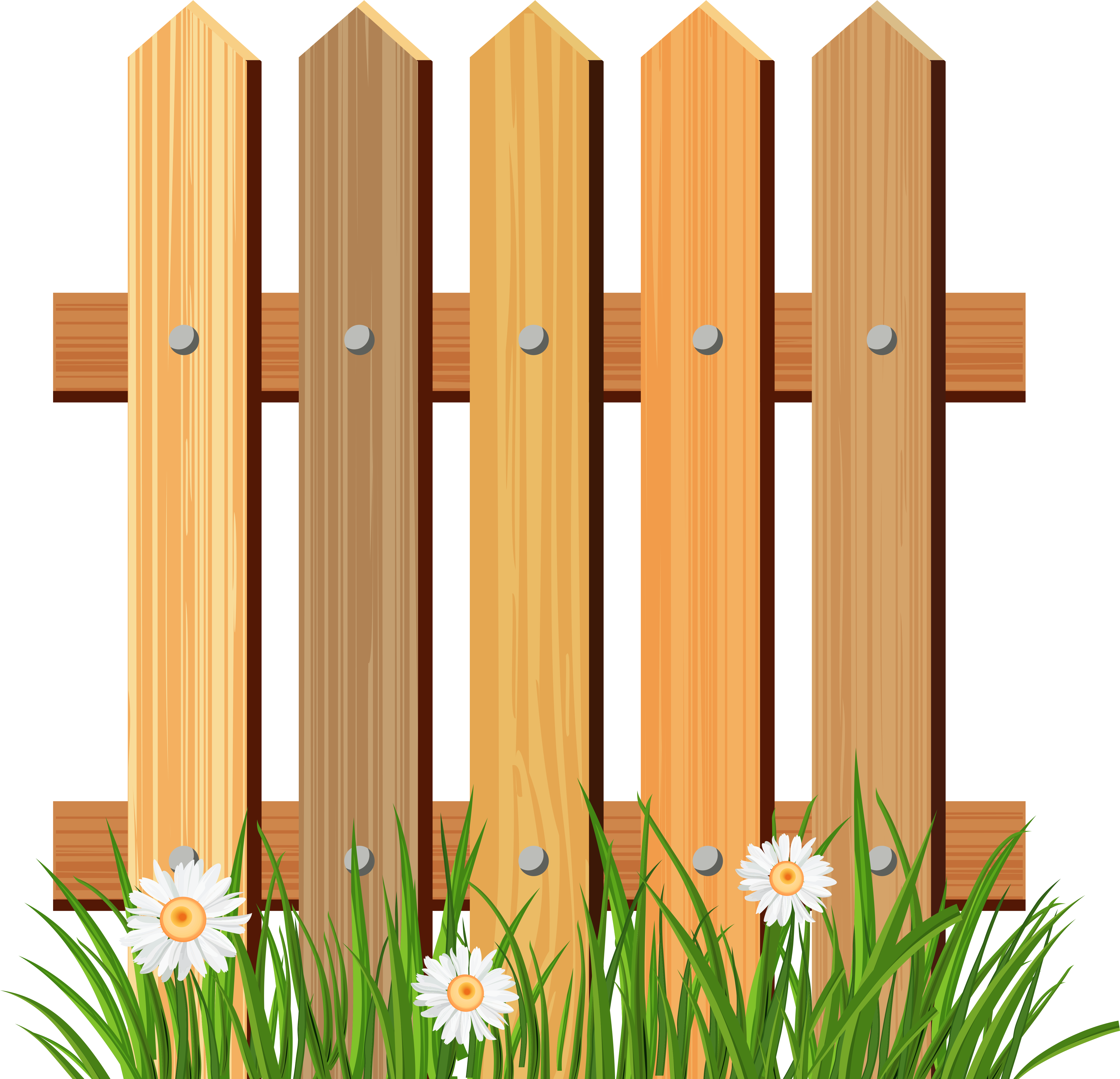 Grass Png Wood Fence Clipart Png