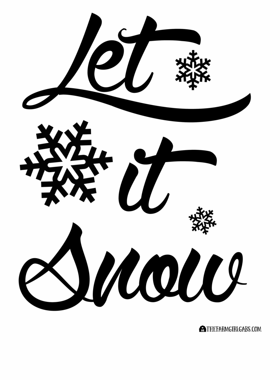 Let It Snow Printable From Www Wwe The