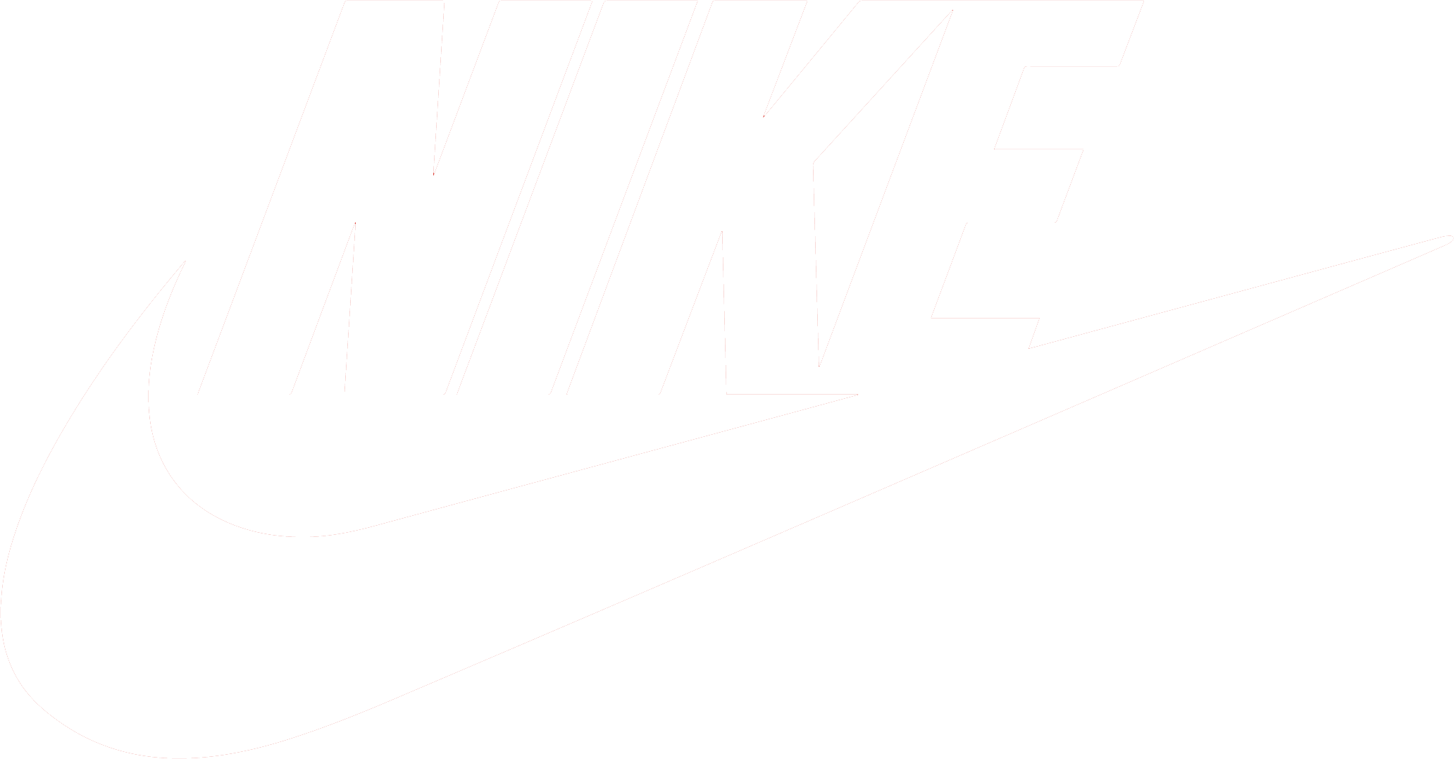 transparent white nike logo